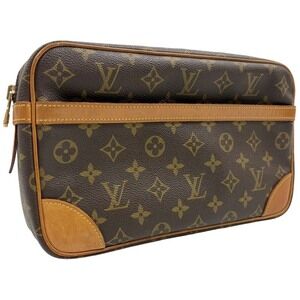 Louis Vuitton Compigne Clutch Bag Shoulder Monogram